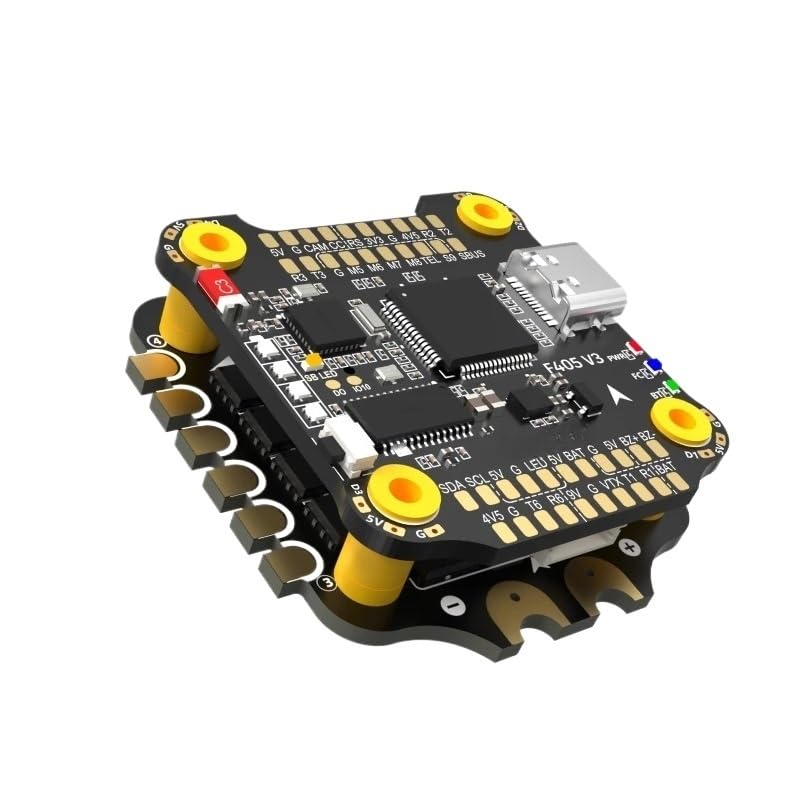4in1 for ESC for FPV Drones F405 V3/V4 3-6S 30X30mm Stack Flight Controller 50A/55A/60A Easy to Replace(F405 V3 w 50A Stack) - color: F405 V3 w 50A Stack