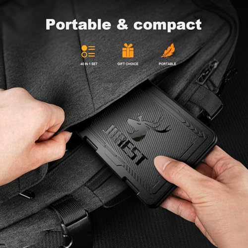 JOREST 40Pcs Small Precision Screwdriver Set (S2 Steel), Magnetic Screwdriver Set with Torx T5 T6 T8, Mini Repair Tool Kit for Macbook, Computer, Laptop, iPhone, PS4 PS5, Xbox, Switch, Glasses, Watch - style: 40 in 1 S2