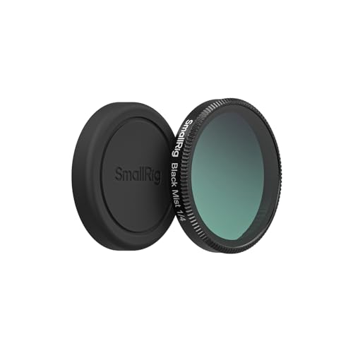 SmallRig 1/4 Black Mist Filter for DJI Osmo Action 6, Snap On Black Diffusion 1/4 Filter with Silicone Cover & Cleaning Cloth, HD Optical Glass, Multi-Coated - 6086 - style: 1/4 Black Mist+Lens Cover