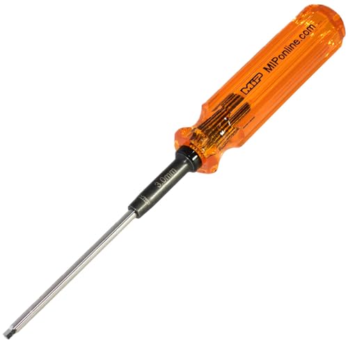 MIP 9211 Metric Hex Screwdriver RC Tools Kit (3.0mm) – Precision Hexagon Screwdriver for RC Cars, Quadcopter, Helicopter, and FPV Racing Drone Models - size: 3.0mm