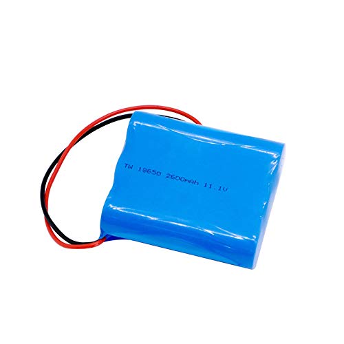 11.1v 2600mah 3s1p 18650 Rechargeable Lithium Ion Battery, with Ntc PCB and Connector