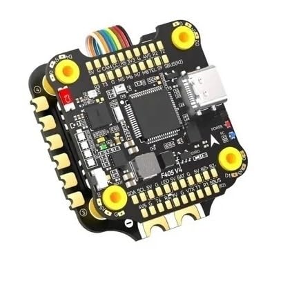 4in1 for ESC for FPV Drones F405 V3/V4 3-6S 30X30mm Stack Flight Controller 50A/55A/60A Easy to Replace(F405 V4 w 55A Stack) - color: F405 V4 w 55A Stack