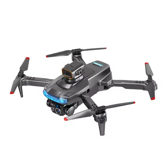 Generic 8k dual-camera gps drone with brushless motors and obstacle avoidance 2 batteries black, 4.92*3.14*2.16 in
