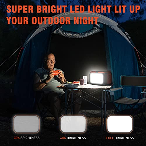 SinKeu Portable Power Station 600W, 296Wh/80000mAh Backup Lithium Battery Pack Bank, 110V Pure Sine Wave AC Outlet Solar Generator for Camping Emergency RV Outdoor Hurricane Supplies - color: Red Black